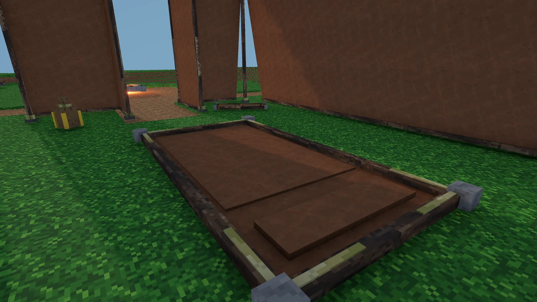 Crafting and drying structures inside a Versalox camp